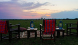 Coucher de soleil à Masaï Mara